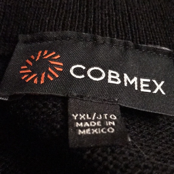 Cobmex Black Youth V Neck VestSweater  Size Youth  X Large - Picture 8 of 10